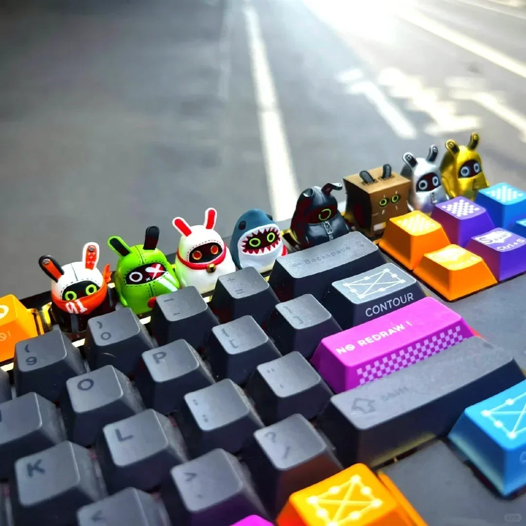 Tapa de tecla Bangboo Zenless Zone Zero, tapas de teclado de resina para juegos, teclas artesanales, Teclado mecánico, teclas de Anime personalizadas