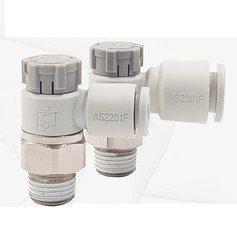 Controlador de velocidad de la serie SMC tipo AS con medidor de ajuste de un toque, válvula de acelerador, Accesorios Neumáticos, AS1211F, AS2211F, AS3211F - imagen 3