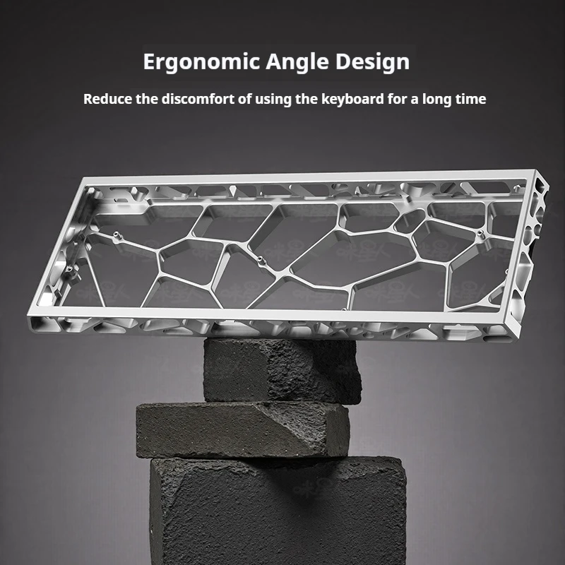 Funda para teclado Holy60 Wooting 60HE GH60, carcasa de teclado de aluminio hueca, diseños de teclas 60% para teclado para juegos Mad 60he Win60 GT60 - imagen 5