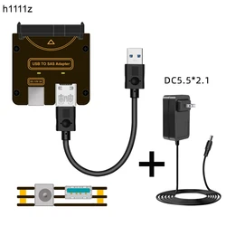 Adaptador SAS a USB 3.2 Gen 1 para discos de 29 pines