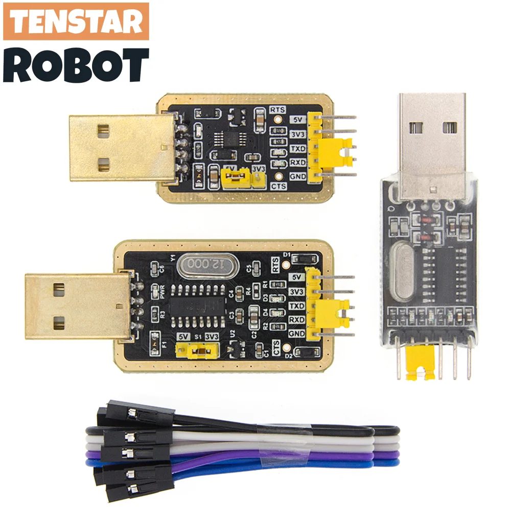 Módulo CH340G CH340E Convertidor USB a TTL Módulo UART CH340 3.3V 5V