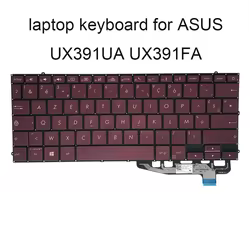 ASUS Zenbook UX391 Teclado retroiluminado AZERTY rojo