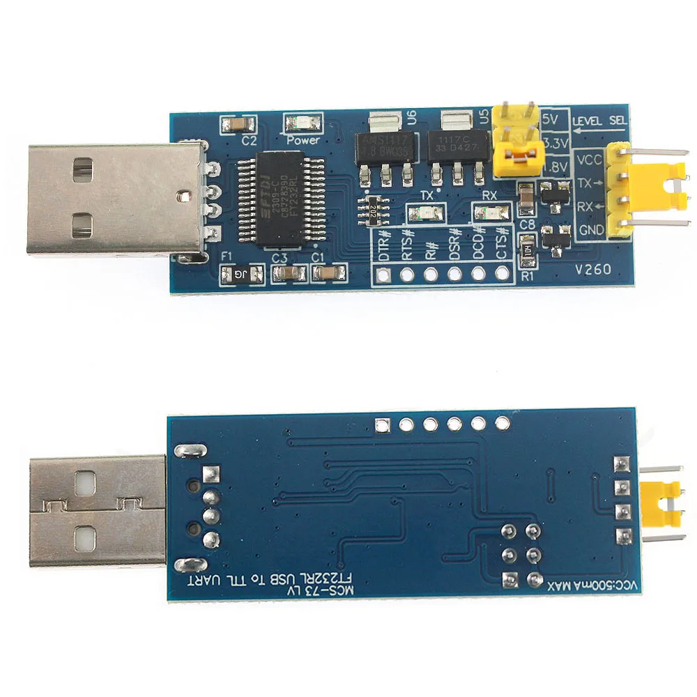 Módulo de placa intermitente FT232RL, convertidor USB a TTL, módulo de puerto serie 5V/3,3 V/1,8 V, Cable de programación de descarga FT232RL - imagen 2