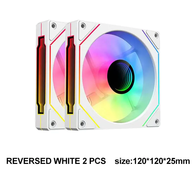 Popular caja de PC ventilador RGB torres ATX de 12cm con ventilador enfriador 5v 3pin ordenador Gaming Cpu radiador ventiladores ARGB de cobre - imagen 4