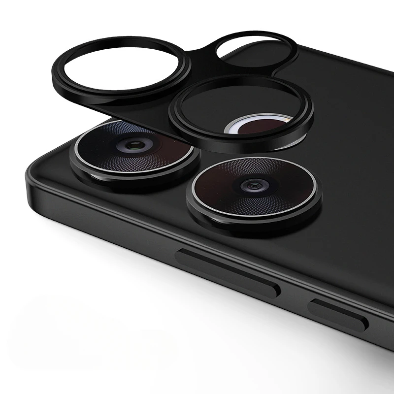 Protector de lente de cámara trasera de Metal de aluminio para Xiaomi Redmi Turbo 3, cubierta de lente, Protector de pantalla para Redmi Turbo3, película de anillo de lente