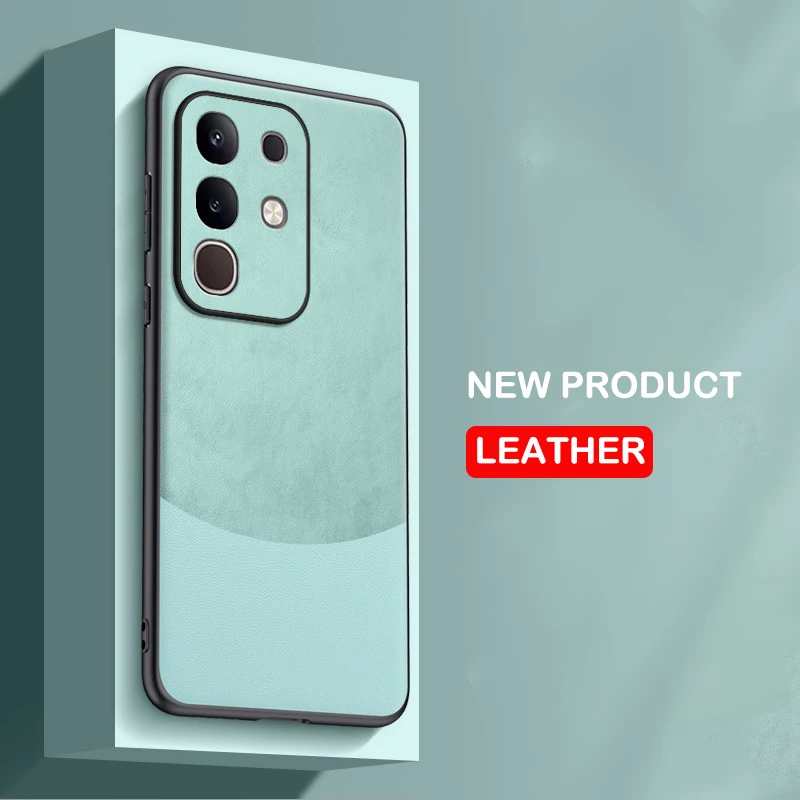 Funda de cuero para vivo Y29 4G Y 29 29Y patrón de empalme protección de silicona dura a prueba de golpes mate cubierta de teléfono vivoY29 4G Shell - imagen 4