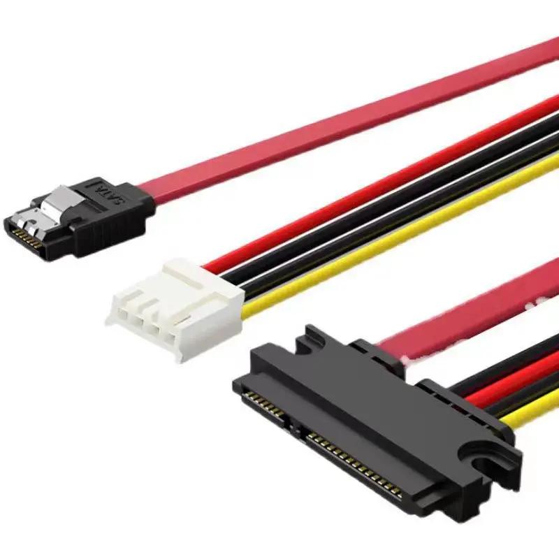 Cable de alimentación de computadora 4PIN + Cable de disco duro SATA Cable de alimentación SATA 22P a 7P 4P 0,3 M 0,4 M