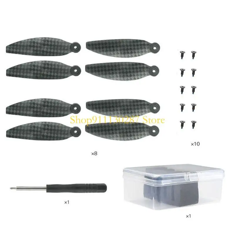 Hélice fibra carbono J1HC bajo ruido, cuchillas liberación rápida para Mini Access - imagen 4