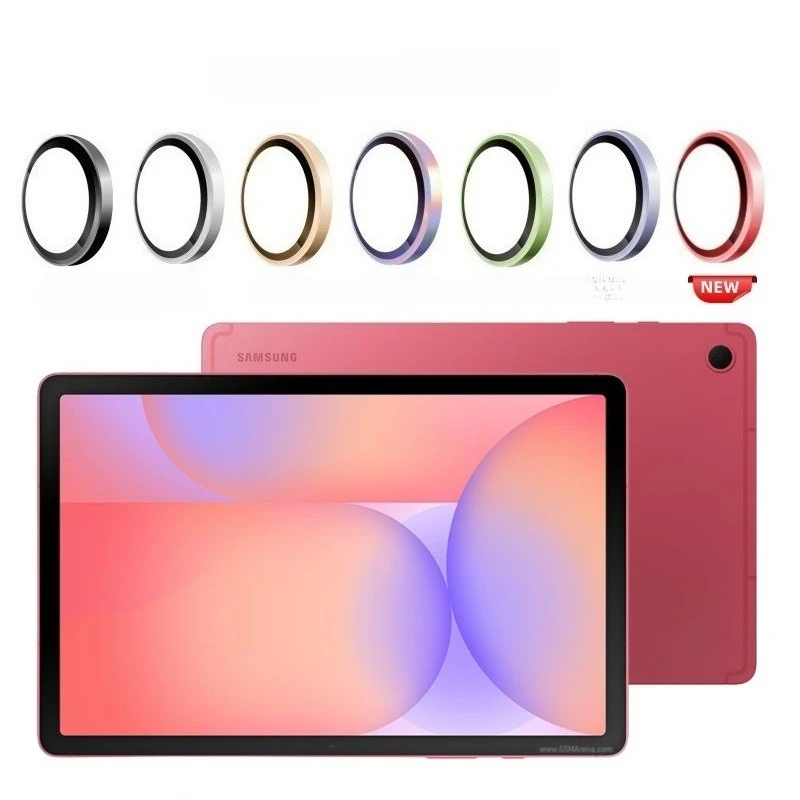1 Juego de película protectora de lente para Samsung Galaxy Tab S11 Plus Ultra FE S10 Lite A11 + protectores de cámara con anillo de Metal tapas de cristal para lentes