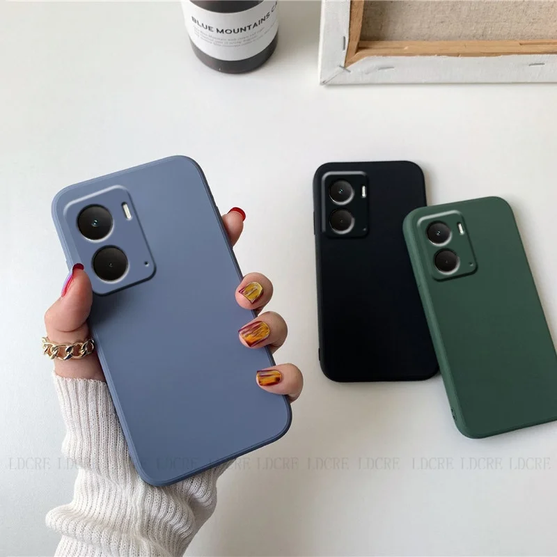 Para Realme P3 5G funda OPPO Realme P3 5G Capas nuevo teléfono parachoques trasero Original silicona líquida TPU Fundas suaves Realme P3 5G - imagen 2