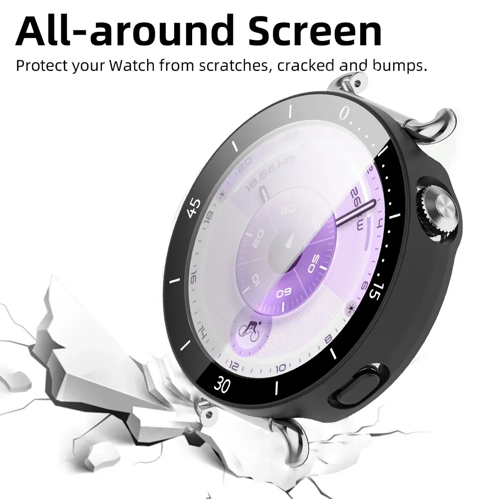 Película de vidrio templado + funda de PC para Huawei Watch GT6 41mm SmartWatch HD Protector de pantalla para Huawei Watch GT6 41mm Accesorios - imagen 4