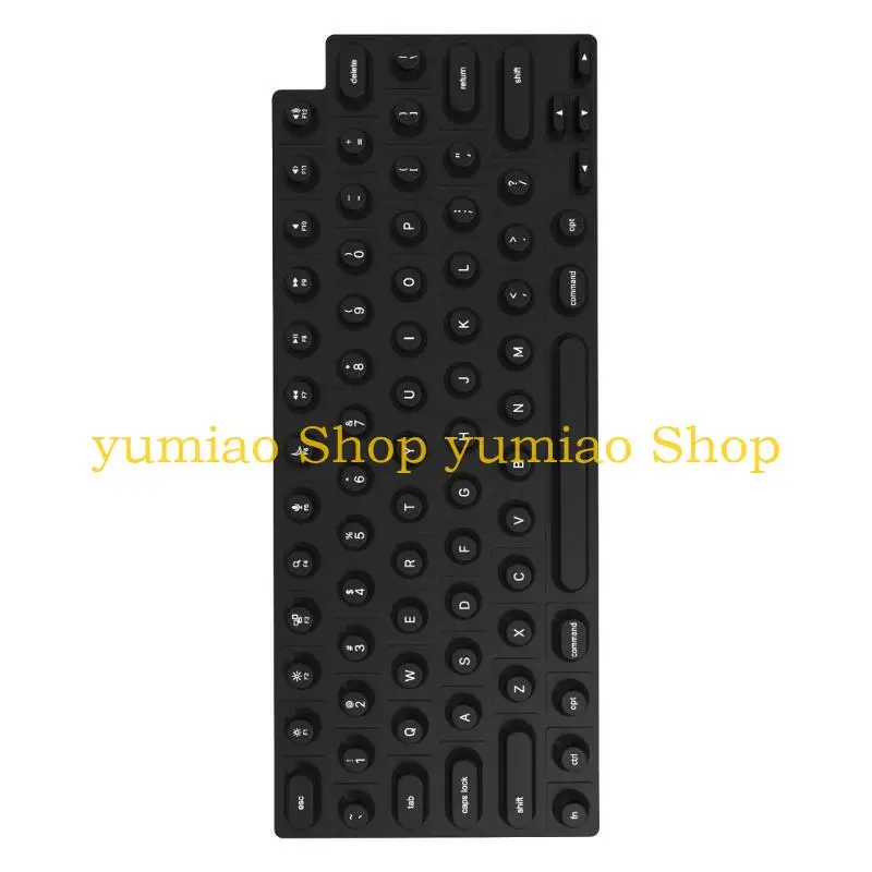 587b Cubierta teclados silicona para uñas largas para 2021 2024 14/16 y aire 13/15 para uso oficina - imagen 3