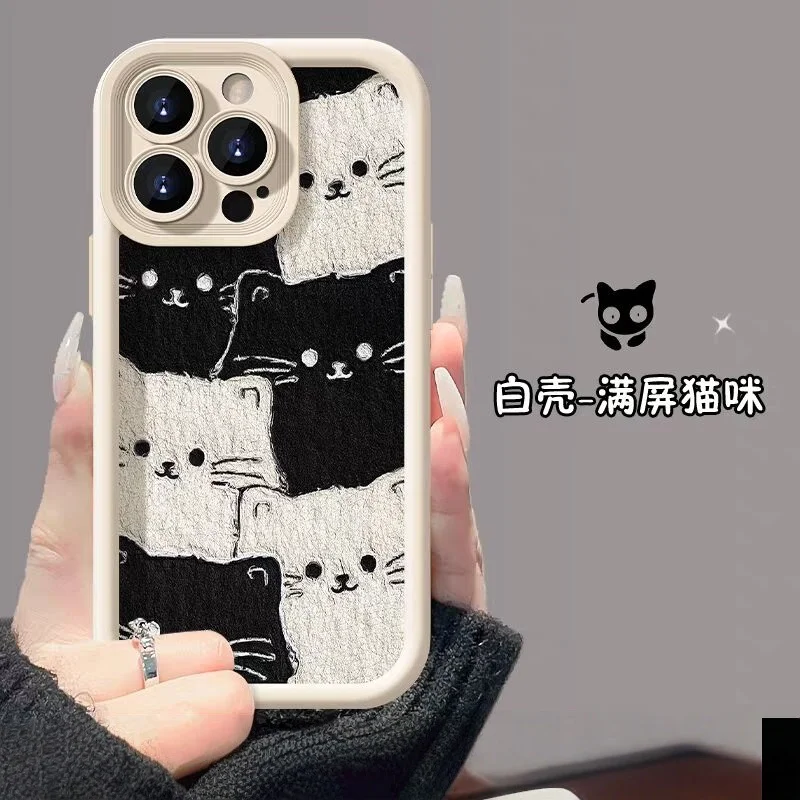 Funda con estampado de gato negro para Honor 400 Lite 200 Pro Magic 7 Lite 90 X9C Smart 5G Huawei P40 Lite Nova 5t, funda de silicona suave - imagen 3