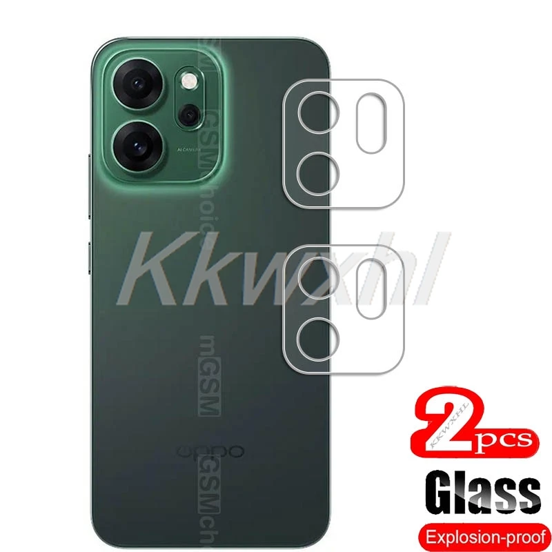 2 uds 9H película de lente de cámara 3D para OPPO Reno14 F 5G Reno14F Reno14Pro Reno 14 Pro 14F CPH2743 cubierta protectora trasera de vidrio templado - imagen 2