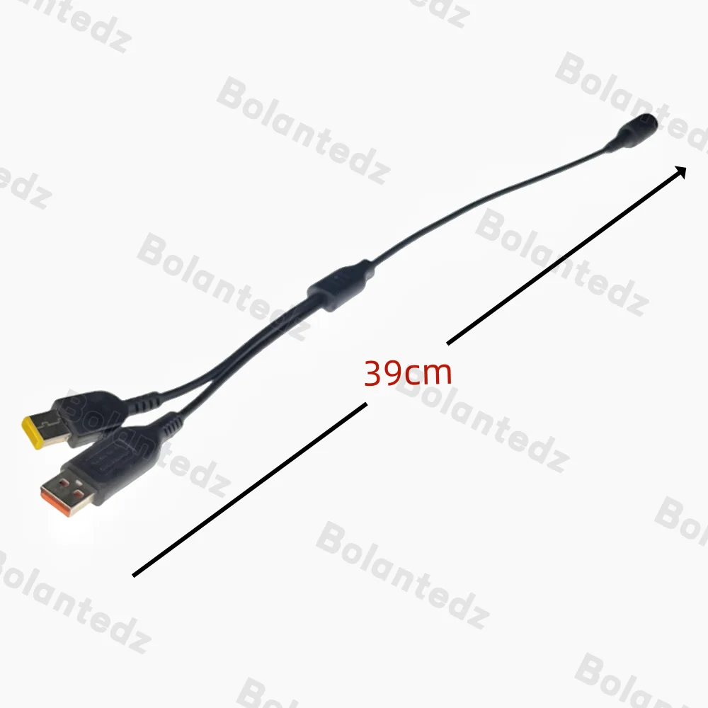 7,9*5,5mm conector hembra a enchufe macho cuadrado Cable divisor tipo Y para IBM Lenovo Thinkpad Yoga 3 4 700 900 cargador de portátil - imagen 4