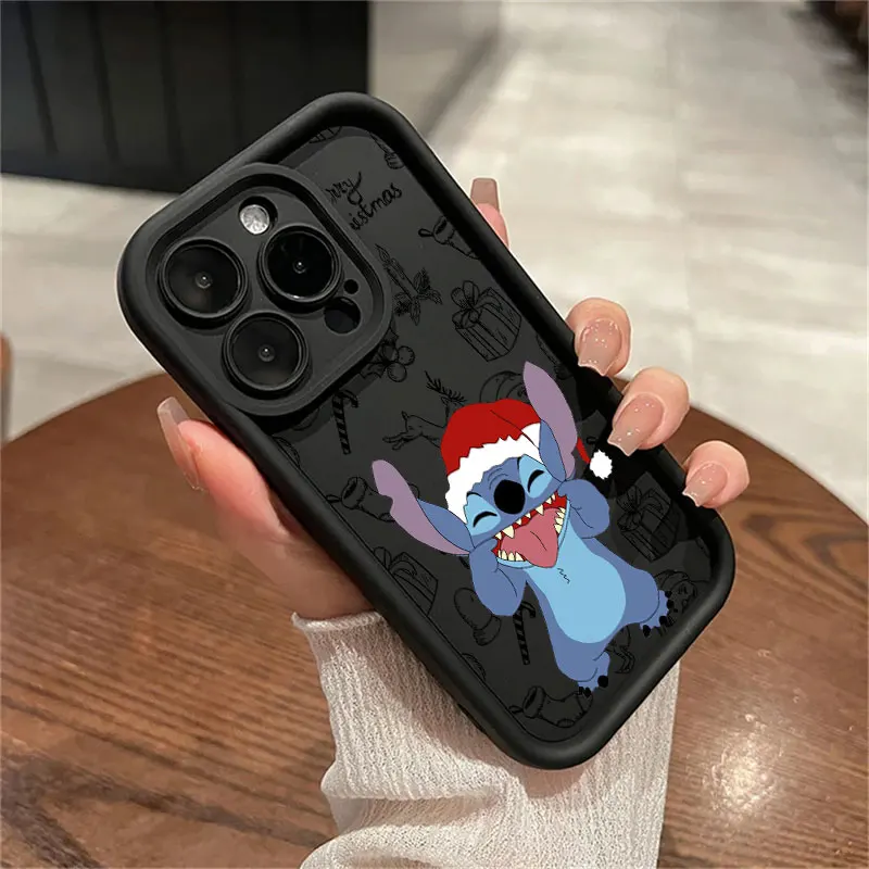Funda de teléfono navideña Disneies Stitch para OnePlus 12 12R 11 11R 10R 8T Nord CE Ace 2 3 4 Lite 4G 5G funda trasera de silicona suave TPU - imagen 4
