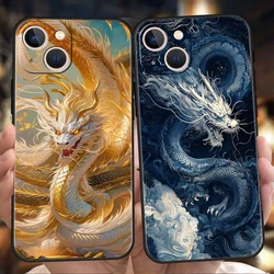 Funda iPhone 17 Air, 16e, 16, 15, 14, 13 TPU Dragón Animado