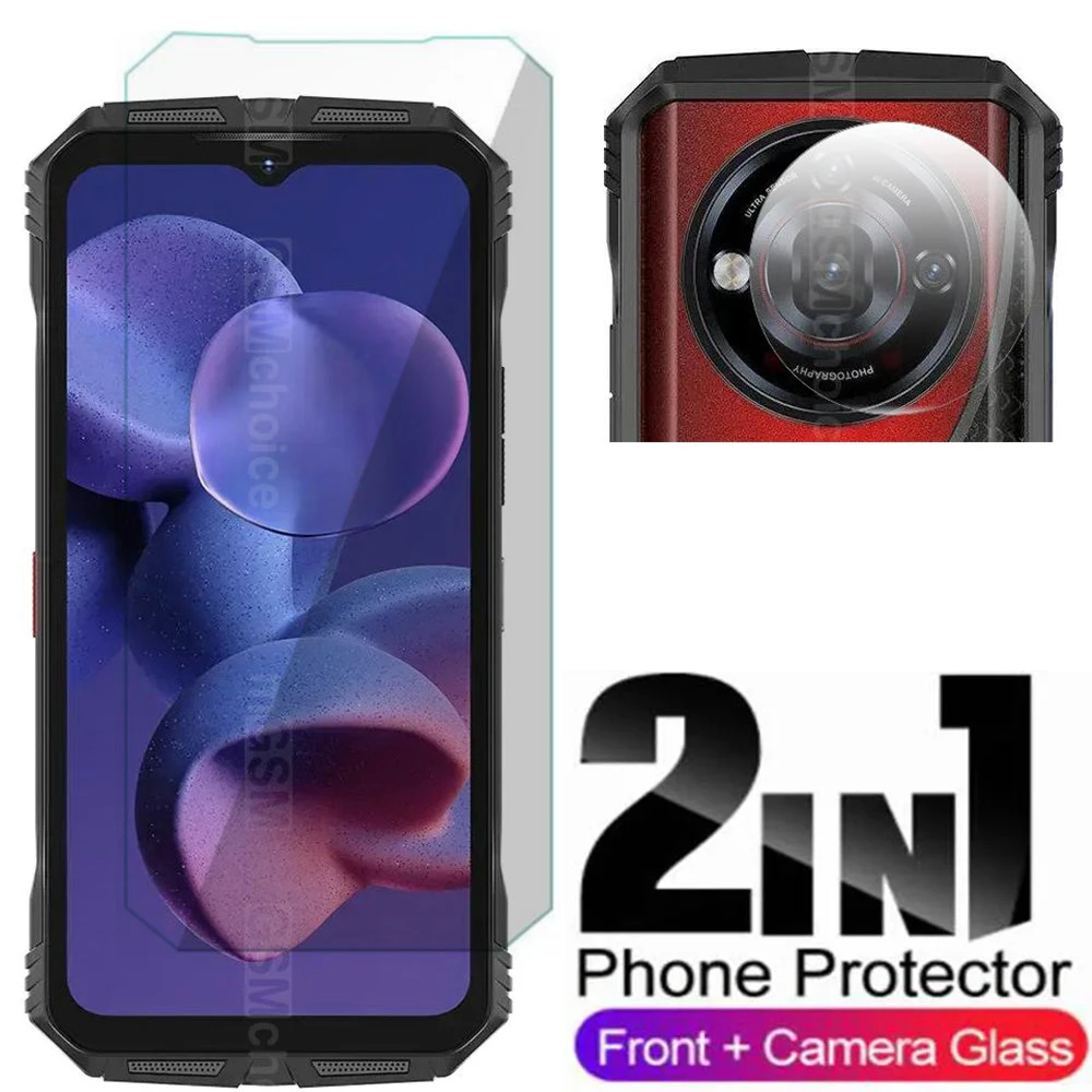 Para DOOGEE S118 PRO vidrio templado cubierta completa Protector de pantalla película de cámara para DOOGEE S118 PRO vidrio - imagen 3