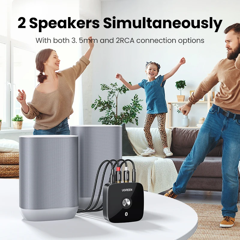 UGREEN Receptor Audio Bluetooth RCA AptX HD 3.5mm para TV y Coche - imagen 5