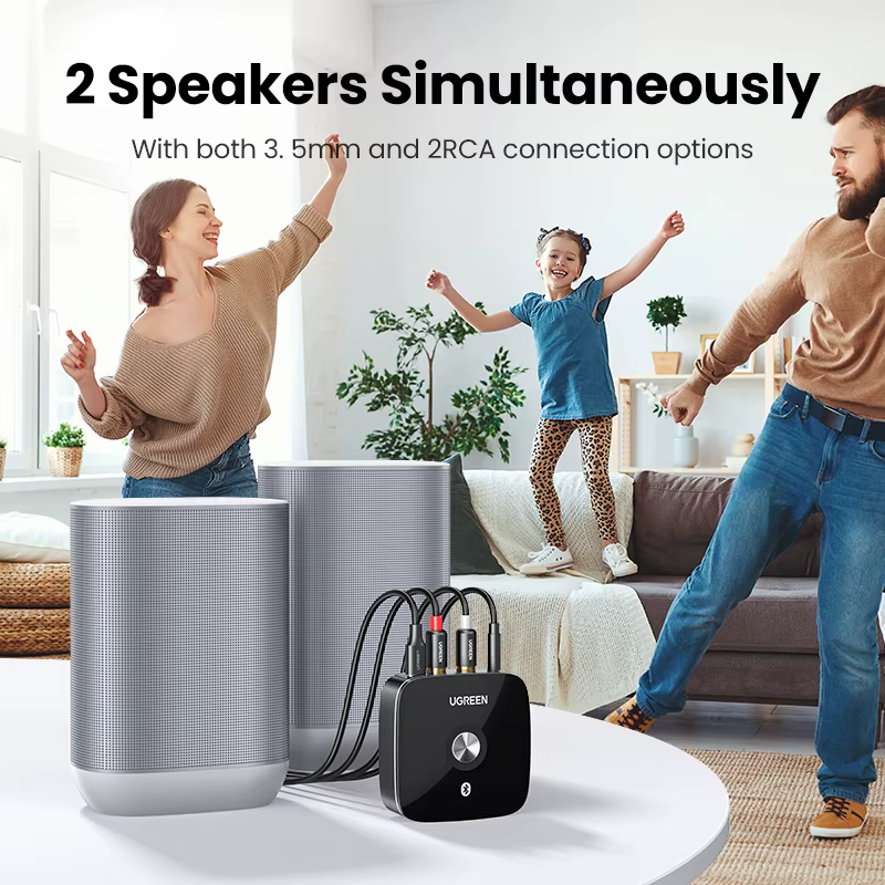 UGREEN Receptor Audio Bluetooth RCA AptX HD 3.5mm para TV y Coche - imagen 5