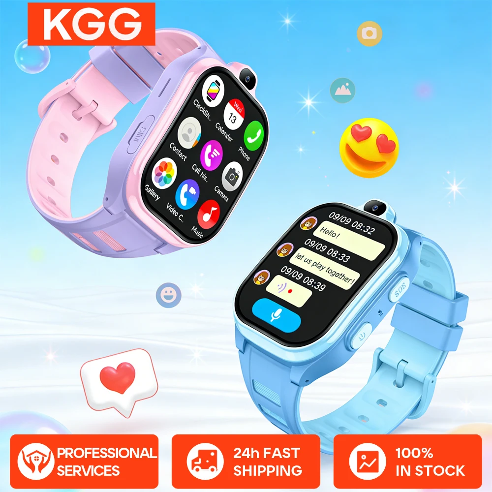 Reloj inteligente 4G para niños, GPS, WIFI, videollamada, 2GB + 16GB, aplicación de descarga, Monitor, rastreador, ubicación, teléfono, reloj, reloj inteligente para niños y niñas