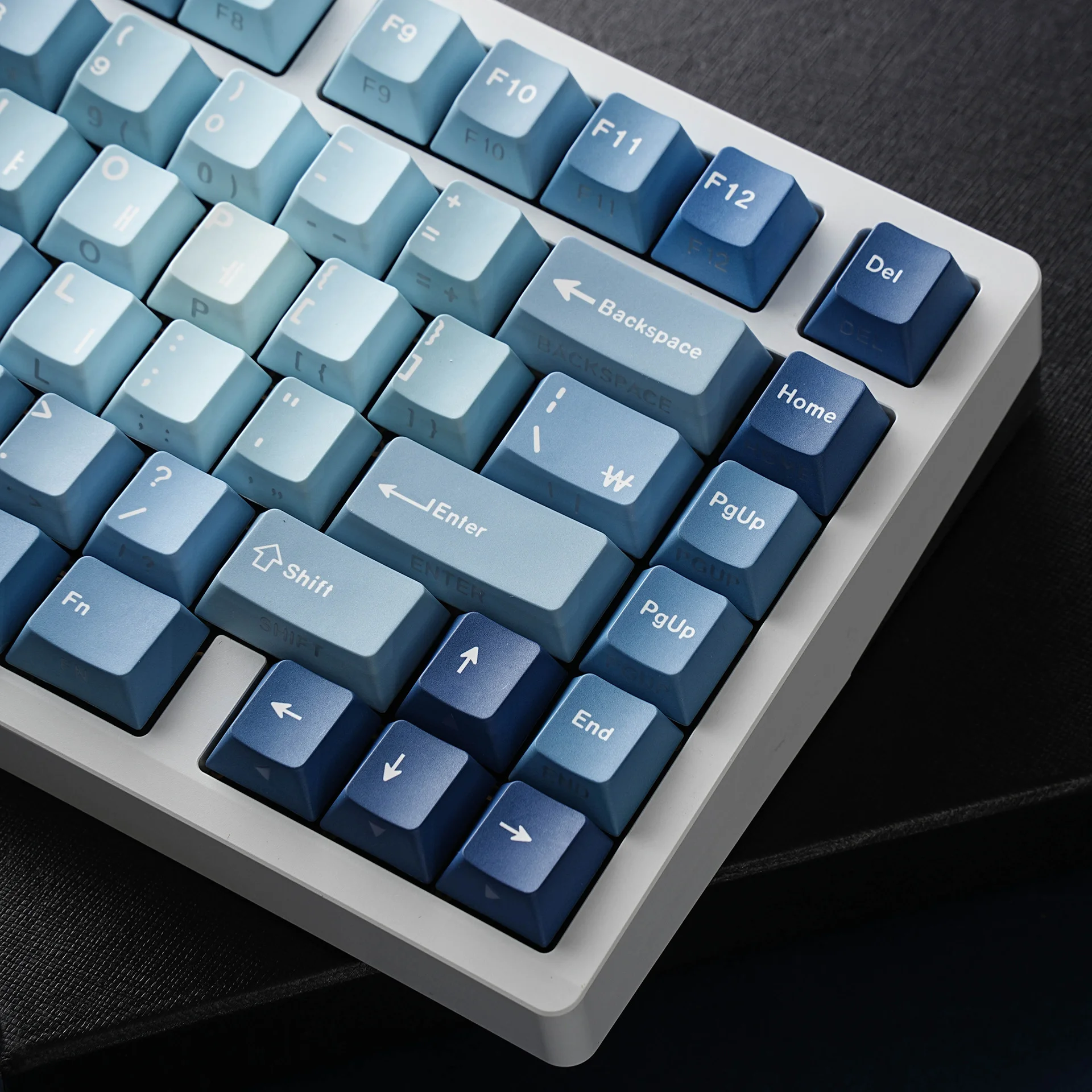 Océano corazón coreano Keycap Cherry 130key francés Azerty ruso español teclado Keycaps PBT MX japonés doble grabado Keycap - imagen 3