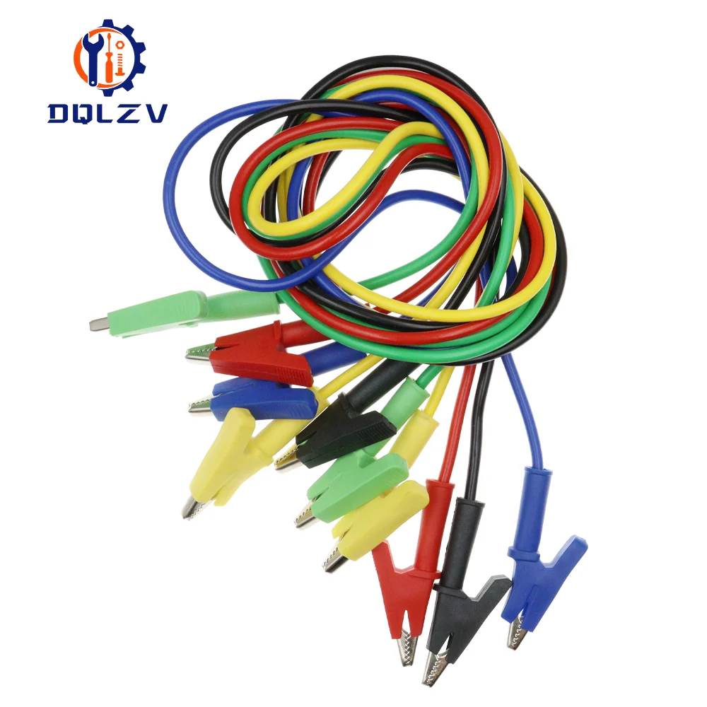 Abrazaderas de cocodrilo de alta resistencia, cables de prueba, multímetro, 1000V, 15A, 100CM, 1 piezas