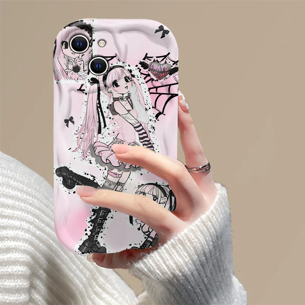 Yk2 Anime estrella chica Kawaii 3D onda caso para Samsung A73 A72 A71 A55 A54 A53 A35 A34 A33 A25 A24 A23 A15 A14 A13 A05 A04 A03 5G - imagen 5