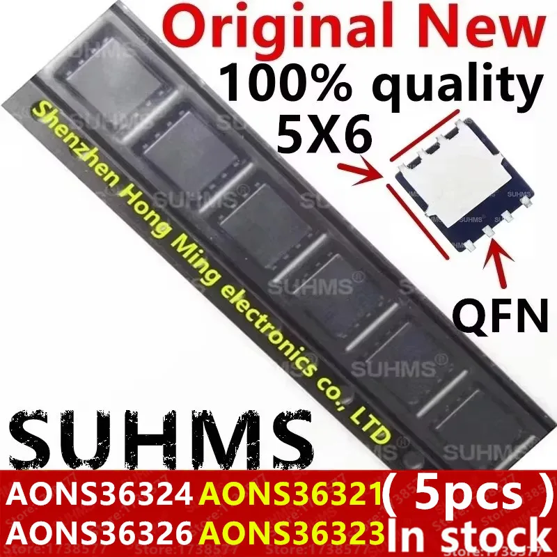 (5 piezas) 100% nuevo AONS36321 AONS36323 AONS36324 AONS36326 AON36321 AON36323 AON36324 AON36326 AO 36321 36323 36324 36326 QFN-8
