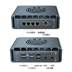 Mini PC Firewall Intel N100, 4x LAN 2,5G, pfSense/PVE
