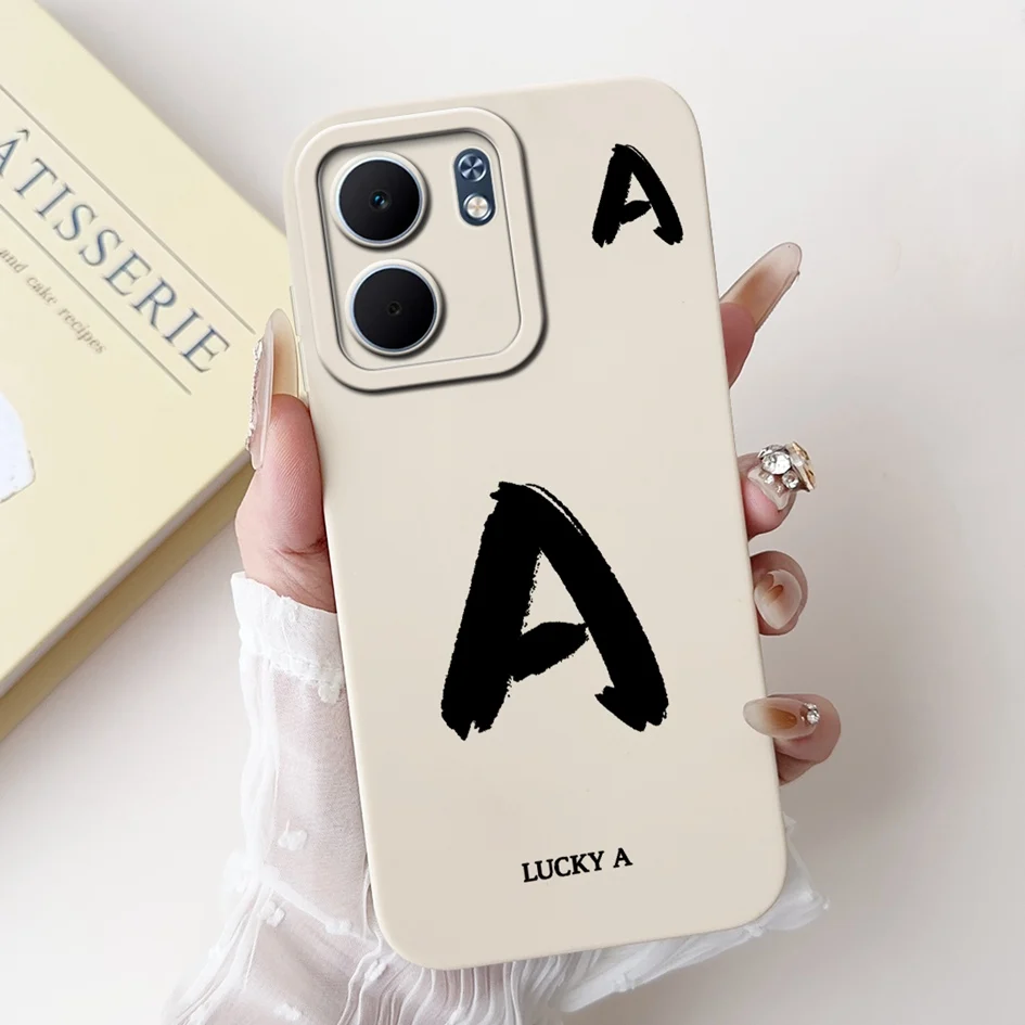 Para OPPO A5x 4G funda CPH2725 lindas letras iniciales A Z fundas de protección de cámara de silicona suave para Oppo A5 A5x 5G 2025 parachoques - imagen 5