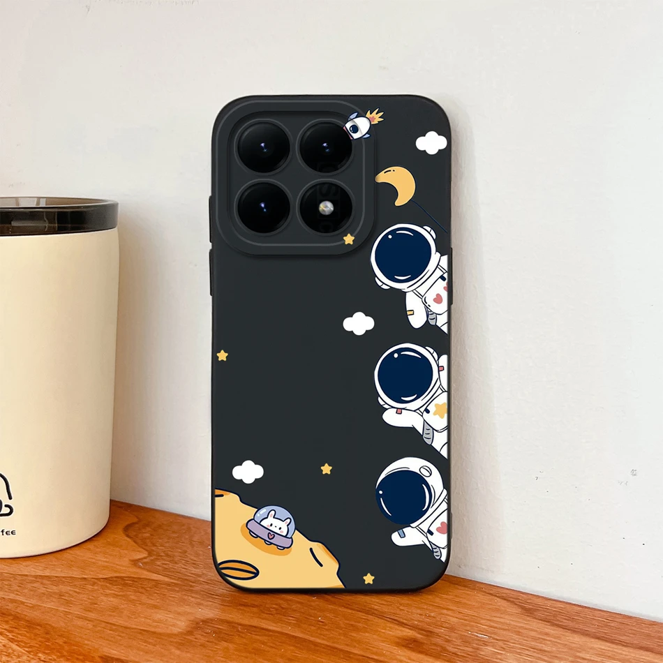 Para Xiaomi 15T Pro funda para Xiaomi 17 Pro Max funda trasera de teléfono de dibujos animados protección completa suave silicona líquida parachoques a prueba de golpes - imagen 4