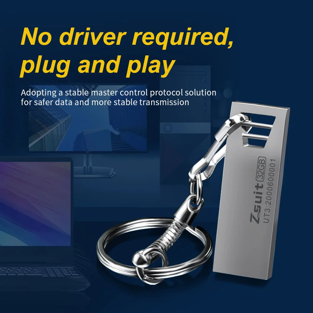 Zsuit unidad Flash USB de 10 piezas, Pen Drive de 16GB, 32GB, 64GB, 3,0/2,0, 128GB, resistente al agua - imagen 3