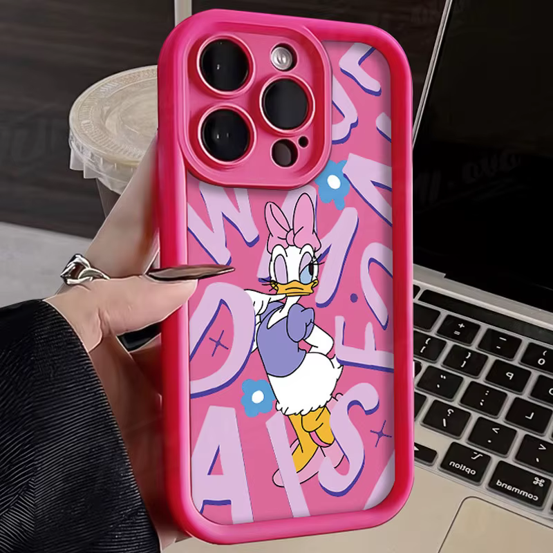 Disney funda de Minnie Mouse Daisy Duck para Samsung Galaxy, funda para Samsung Galaxy A55, A35, A25, A15, A05, A05S, A24, A13, A23, A12, A22, A32, A52, A52S, A72, A11 - imagen 4