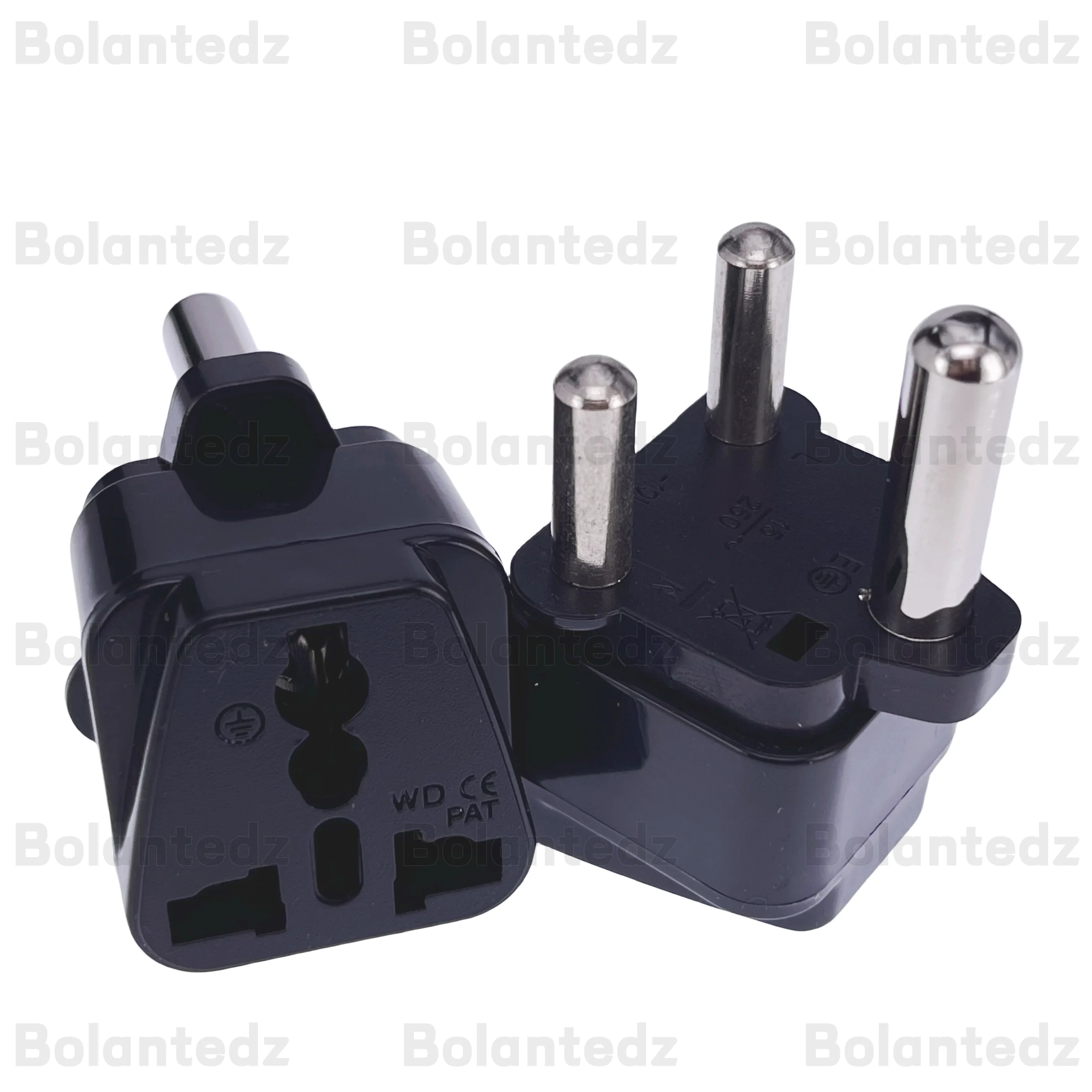 Enchufe de Sudáfrica 10A15A250V tipo M grande redondo 3 pines India adaptador de enchufe de alimentación de conversión viaje Pakistán convertir carga China AUS - imagen 4