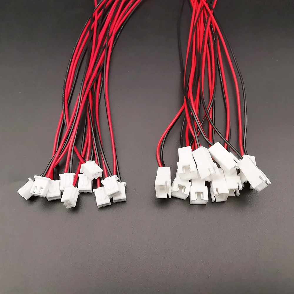 10 pares JST XH 2,54 2,54mm 2P 3P 4P 5P 6Pin conector macho hembra con Cable Cable de carga de batería 10cm 20cm