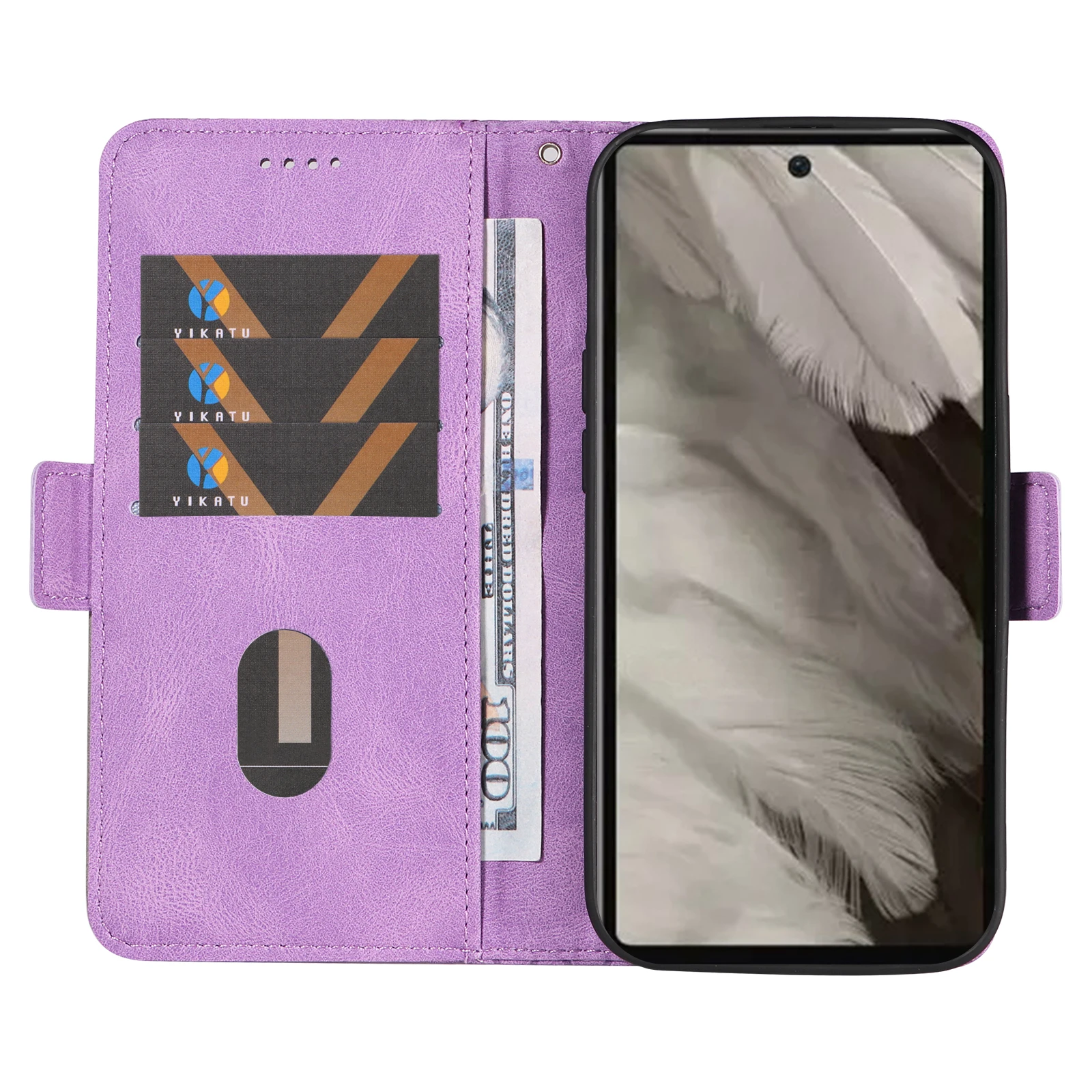 Funda tipo billetera Solt con tarjetas abatibles para Google Pixel 7 7Pro 7A 6A Pixel 6 6 Pro 8 Funda de cuero mate con soporte para libros - imagen 2