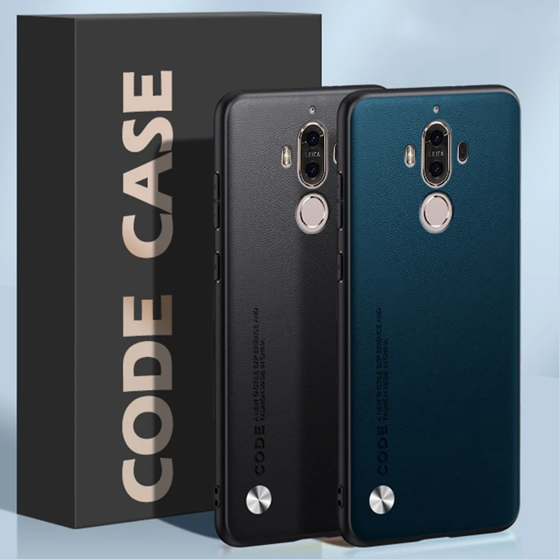 Para Huawei Mate 9 funda de lujo de cuero PU funda de teléfono para Huawei Mate 9 Mate9 contraportada de silicona mate a prueba de golpes protección completa - imagen 3