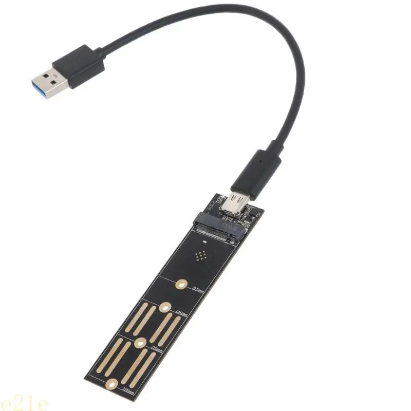E21E DUAL PROTOCO Distinato estado sólido NVME NGFF SSD a USB3.1 Adaptador 10G para disco duro externo M/B+M - imagen 2