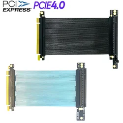 Cable Extensión PCIe 4.0 x16 Blindado Plata – Compatible NZXT H1