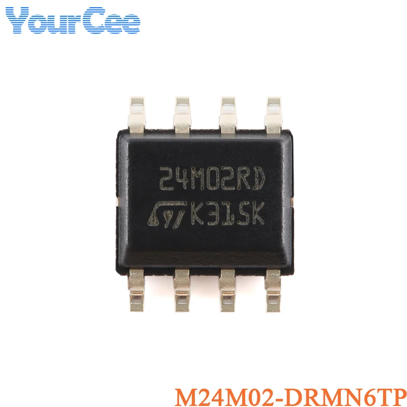 2 uds M24M02-DRMN6TP M24M01-RMN6TP SOP-8 2Mbit 1Mbit Serial I2C IIC Bus EEPROM Chip - imagen 4