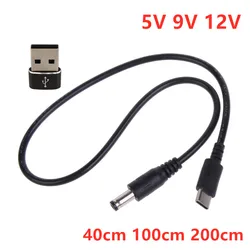 Cable USB-C PD a DC para conector barril: LED, TV Box, Router