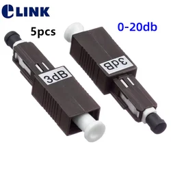 ELINK Atenuador Fibra Óptica MU Hembra-Macho UPC FTTH 20 dB