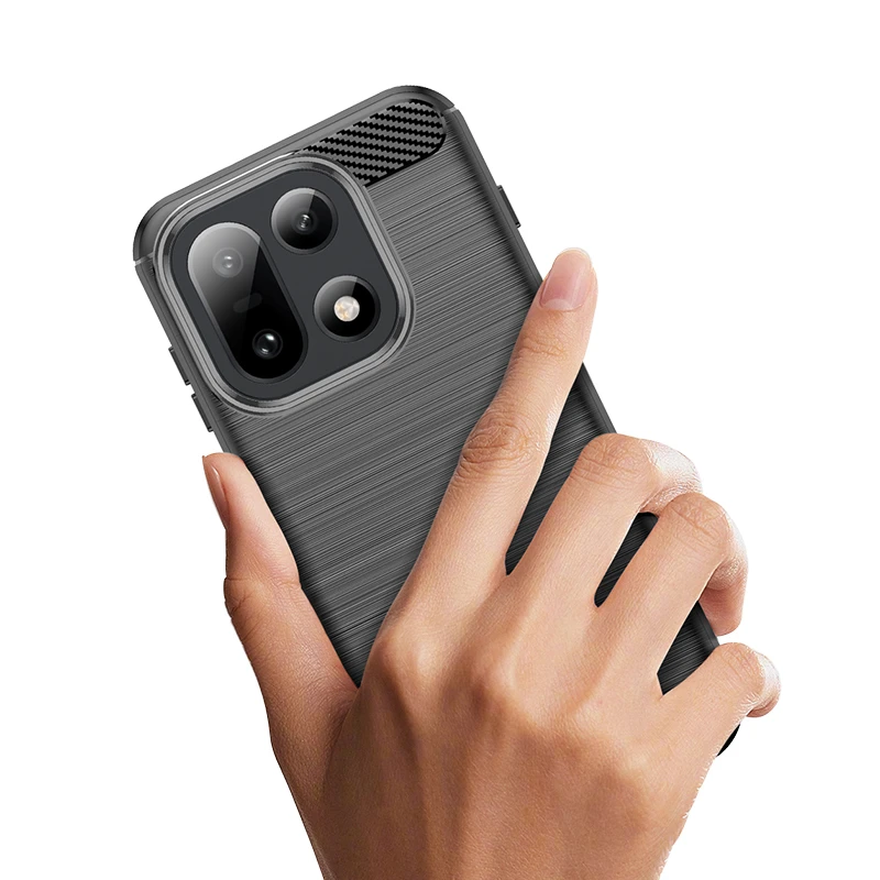 Para OnePlus 15 funda protectora de fibra de carbono de silicona funda de teléfono OnePlus 15 funda de TPU a prueba de golpes funda OnePlus 15 - imagen 3