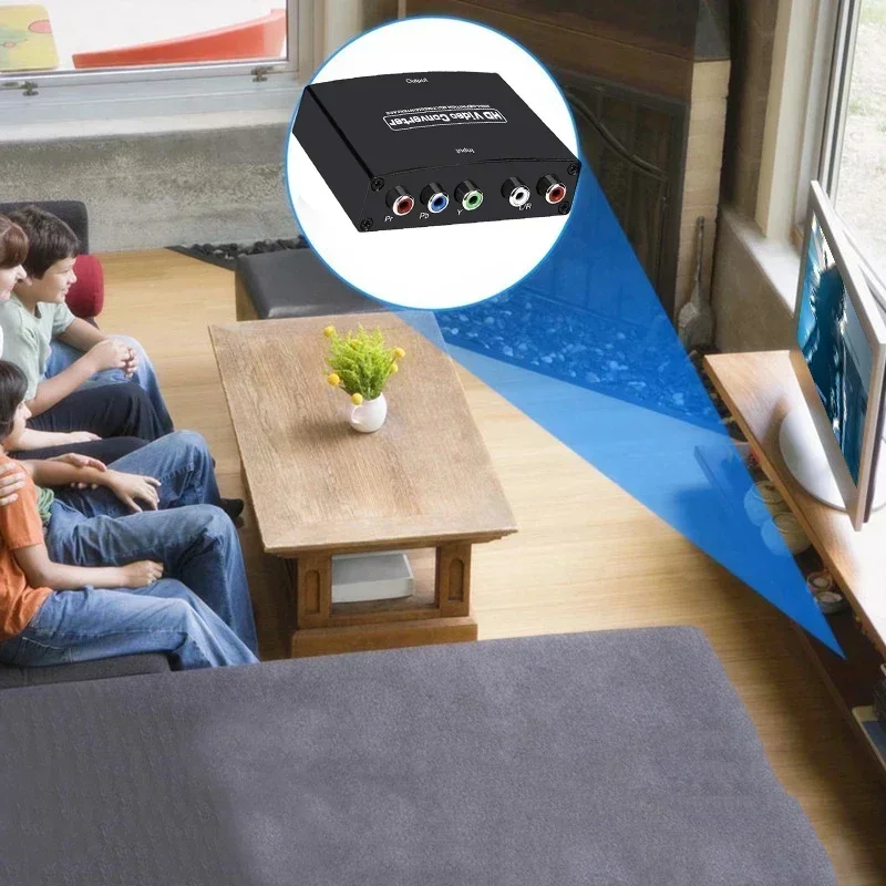 Adaptador de pantalla convertidor de Audio y vídeo YPbPr a HDMI 1080P con conector de Audio L/R para PS2 DVD PSP Xbox Laptop PC a Monitor de TV - imagen 5