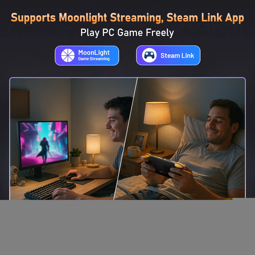 KINHANK K56 Android 14 Super consola de juegos portátil con pantalla táctil de 5,5 pulgadas 5000mAh con más de 50 emuladores para DC/MAME/SS/PSP - imagen 5