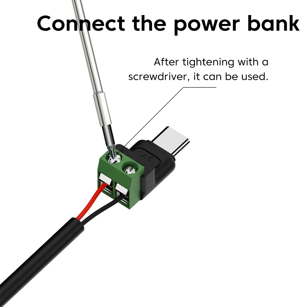 Adaptador de Terminal verde sin soldadura tipo C macho a 2 pines 5V conector rápido USB para conversión de carga de teléfono móvil y ordenador - imagen 4
