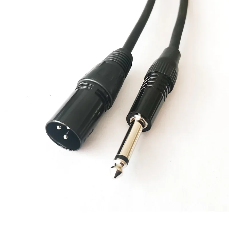 6,35 1/4 pulgadas TRS macho a XLR hembra de 3 pines XLR a conector Mono 6,5mm macho enchufe micrófono Cables de Audio para amplificador mezclador de altavoz - imagen 2
