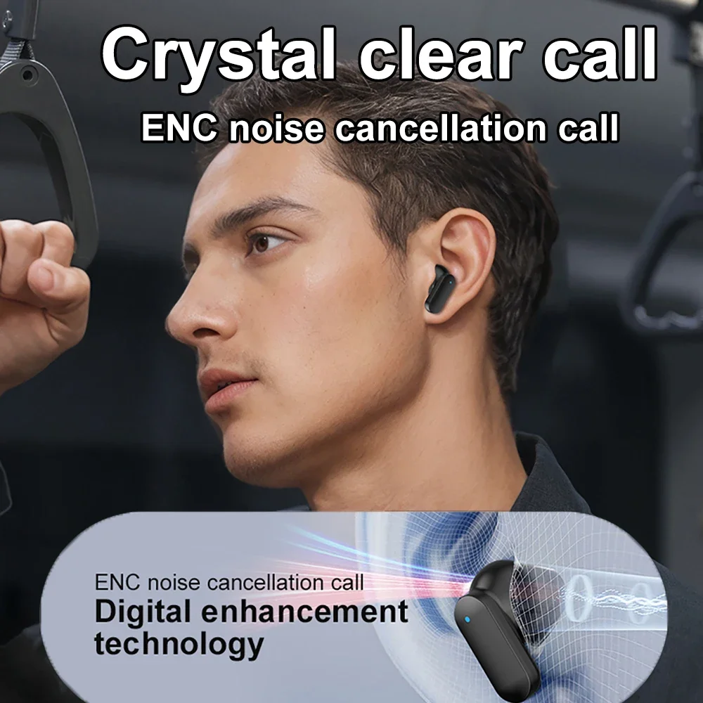 Auriculares intrauditivos Bluetooth 5,4, inalámbricos, sonido estéreo HiFi, reducción de ruido, resistentes al agua, auriculares deportivos de negocios - imagen 2