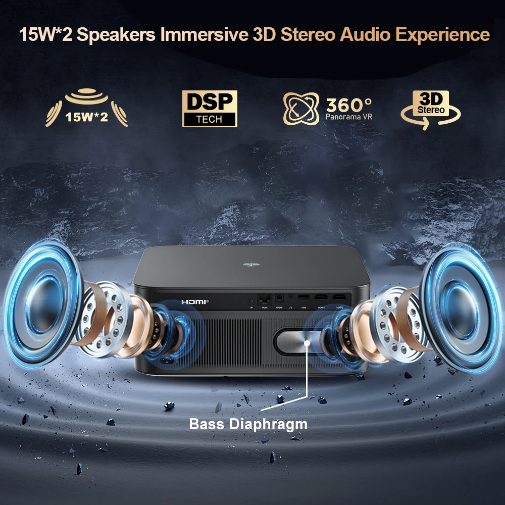 ThundeaL TD98Pro Proyector Full HD 4K Android WiFi con Autofocus 3D - imagen 5